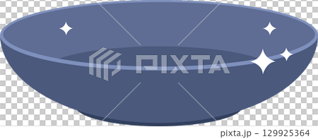 A shiny, grey, bowl used for holding liquids or solids, as a kitchen utensil or serving dish. 129925364