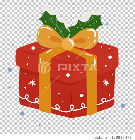 Christmas gift box 129925472