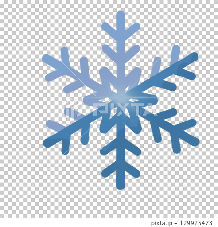 snowflake isolated on white background 129925473