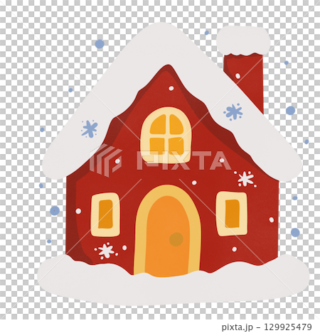 winter house with a roof winter house with a roof 129925479