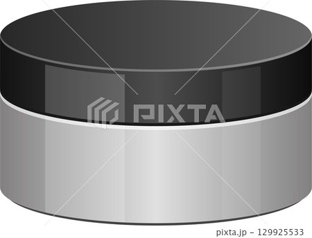Sleek container with a gray lid and base for personal care products or household items. 129925533