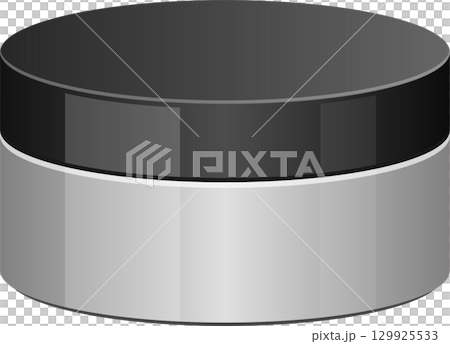 Sleek container with a gray lid and base for personal care products or household items. 129925533