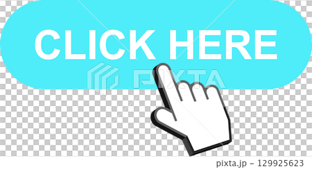 An interactive element urging users to 'click here', inviting engagement and interaction with content. 129925623