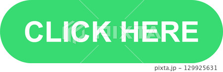 Green Call To Action Button: "Click Here" with White Text for Interactive Web Element 129925631