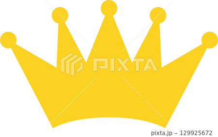 Golden crown on a black background, regal symbol of royalty, power, and elegance and legacy. 129925672