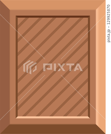 Illustration of a wood crate with diagonal stripes in brown, a simple container graphic. Illustration of a wood crate with diagonal stripes in brown, a simple container graphic. 129925870