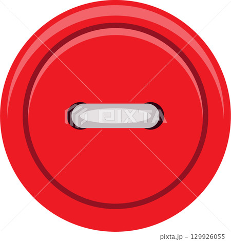 A red round minus button with a white stripe represents a function of negative or deduction. 129926055