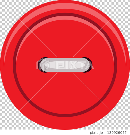 A red round minus button with a white stripe represents a function of negative or deduction. 129926055