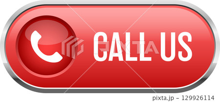 A shiny red button prompts viewers to "CALL US", featuring a white phone icon for immediate contact. A shiny red button prompts viewers to "CALL US", featuring a white phone icon for immediate contact. 129926114