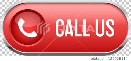 A shiny red button prompts viewers to "CALL US", featuring a white phone icon for immediate contact. A shiny red button prompts viewers to "CALL US", featuring a white phone icon for immediate contact. 129926114
