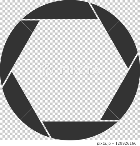 Geometric aperture illustration of a lens. The geometric design creates an interesting pattern. 129926166