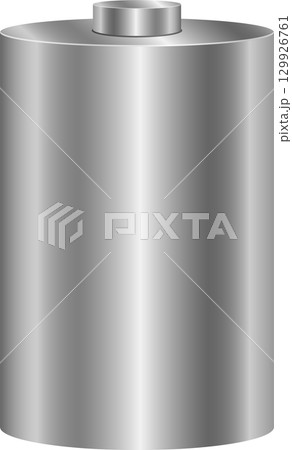 A metallic cylinder stands tall, its smooth surface reflecting light, showcasing a simple form. A metallic cylinder stands tall, its smooth surface reflecting light, showcasing a simple form. 129926761