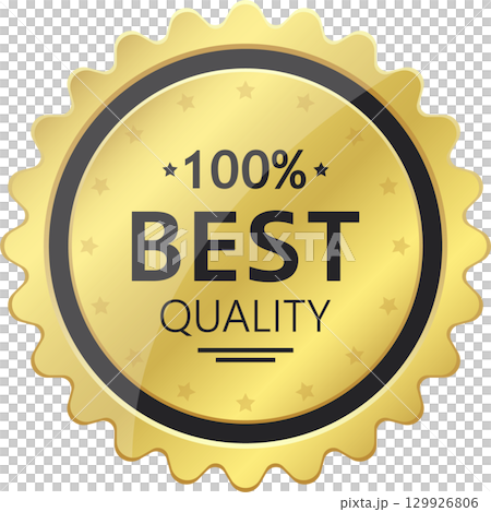 Gold Seal of Best Quality Assurance: Conveys excellence, reliability, and top-tier standards. Gold Seal of Best Quality Assurance: Conveys excellence, reliability, and top-tier standards. 129926806