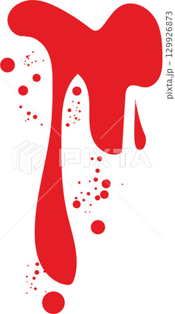 Abstract illustration featuring dripping red paint or liquid, contrasting on a black backdrop. Abstract illustration featuring dripping red paint or liquid, contrasting on a black backdrop. 129926873