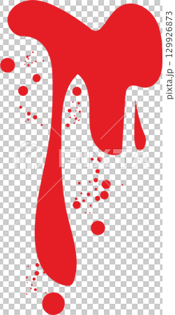 Abstract illustration featuring dripping red paint or liquid, contrasting on a black backdrop. Abstract illustration featuring dripping red paint or liquid, contrasting on a black backdrop. 129926873