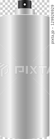 Sleek gray container with black top. Can be used for a variety of purposes. Cylindrical shape. Sleek gray container with black top. Can be used for a variety of purposes. Cylindrical shape. 129926929