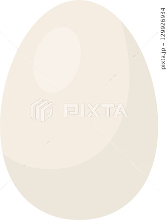 Ivory egg against a black background, illuminated with a soft light and smooth texture. 129926934