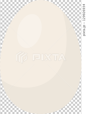Ivory egg against a black background, illuminated with a soft light and smooth texture. 129926934