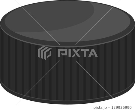A simple, solid gray cylindrical object with a slightly curved top. The design is minimalist. A simple, solid gray cylindrical object with a slightly curved top. The design is minimalist. 129926990