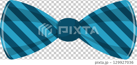 Stylish blue striped bow tie, perfect for adding a touch of dapper charm to any outfit. 129927036