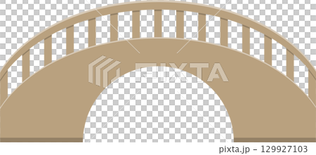 Illustration of a small arch bridge, perfect for crossing a stream or creating a garden accent. Illustration of a small arch bridge, perfect for crossing a stream or creating a garden accent. 129927103