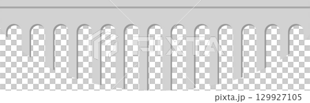 Illustration of an aqueduct or arched bridge with multiple repeating archways for structure support. Illustration of an aqueduct or arched bridge with multiple repeating archways for structure support. 129927105