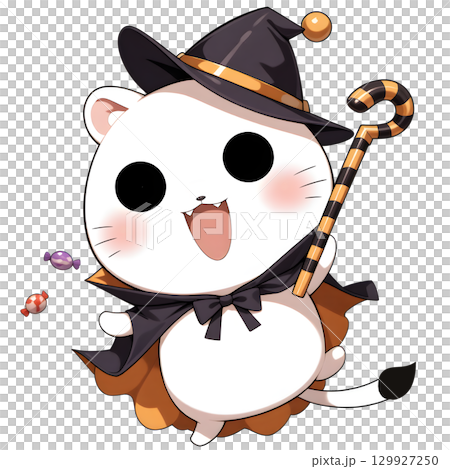 Stoat enjoying Halloween Stoat enjoying Halloween 129927250