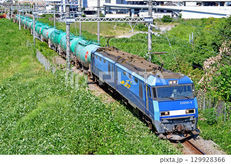 東海道本線貨物支線　東高島－桜木町　JR貨物　EH200-8（高崎） 129928366