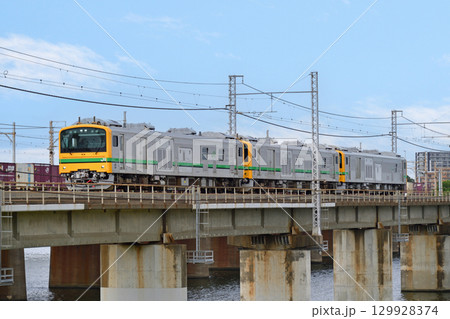 東海道本線　茅ヶ崎－平塚　JR東日本　GV-E197系　TS01+TS03編成（群馬） 129928374