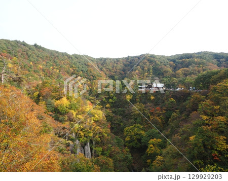 宮城県 鳴子峡の紅葉絶景｜東北を代表する渓谷観光スポット 129929203