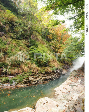 田観光の名所 小安峡大噴湯|紅葉シーズンの人気スポット 田観光の名所 小安峡大噴湯|紅葉シーズンの人気スポット 129929209