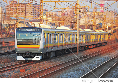 東海道本線　相模貨物　JR東日本　E233系8000番台　N6編成（中原） 129929401
