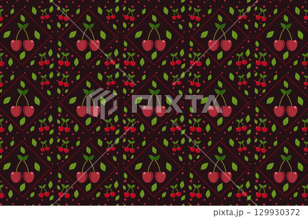 Cherry Pattern 129930372
