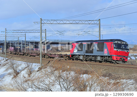 函館本線 豊幌ー江別 JR貨物 DF200-9(五稜郭) 函館本線 豊幌ー江別 JR貨物 DF200-9(五稜郭) 129930690