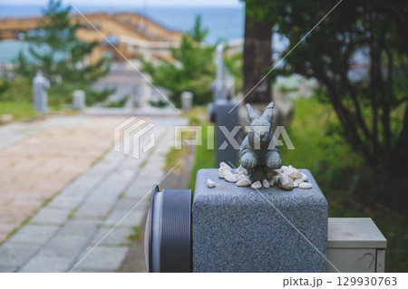 [白兎神社]鳥取にある歴史的な神社・可愛らしい兎の石像 129930763