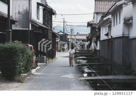 [倉吉白壁土蔵群]日本らしい昔ながらの風景 129931117