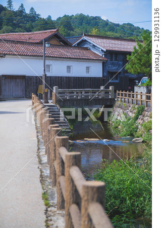 [倉吉白壁土蔵群]日本らしい昔ながらの風景 129931136
