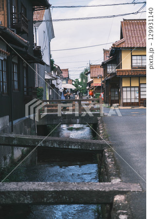 [倉吉白壁土蔵群]日本らしい昔ながらの風景 129931140