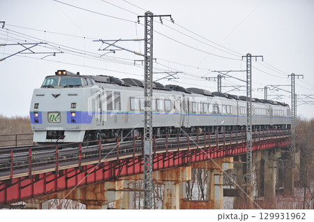 函館本線　江別ー豊幌　JR北海道　キハ183系　キハ183-218（苗穂）　オホーツク 129931962