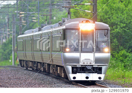 千歳線 植苗 JR北海道 785系 NE-1編成(札幌) すずらん 千歳線 植苗 JR北海道 785系 NE-1編成(札幌) すずらん 129931970
