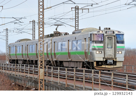 函館本線　豊幌ー江別　JR北海道　733系　B-119編成（札幌） 129932143