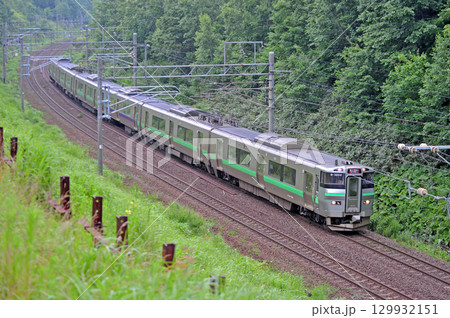 千歳線 上野幌-西の里(信) JR北海道 733系 B-3202編成(札幌) エアポート 千歳線 上野幌-西の里(信) JR北海道 733系 B-3202編成(札幌) エアポート 129932151