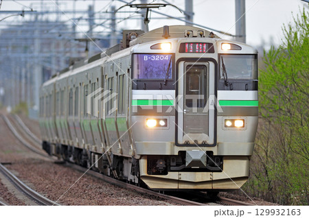 千歳線 島松-北広島 JR北海道 733系 B-3204編成(札幌) エアポート 千歳線 島松-北広島 JR北海道 733系 B-3204編成(札幌) エアポート 129932163