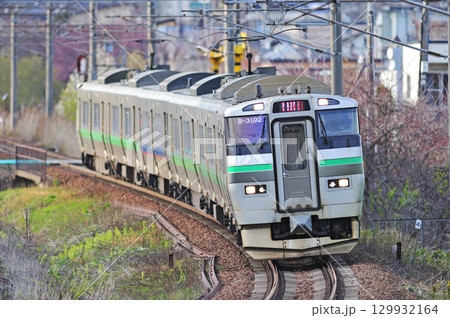 千歳線　北広島－島松　JR北海道　733系　B-3102編成（札幌）　エアポート 129932164