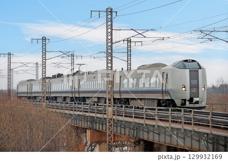 函館本線　豊幌ー江別　JR北海道　789系1000番台　HL-1007編成（札幌）　スーパーカムイ 129932169