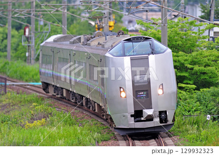 千歳線　北広島－島松　JR北海道　789系1000番台　HL-1007編成（札幌）　すずらん 129932323