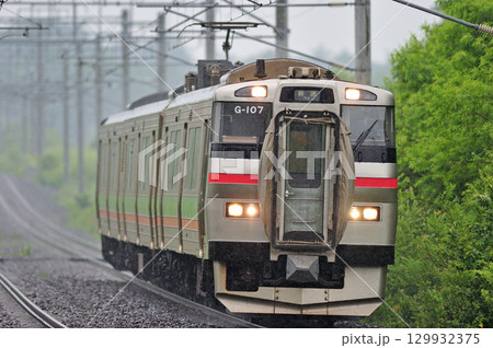 千歳線　島松－北広島　JR北海道　731系　G-107編成（札幌） 129932375