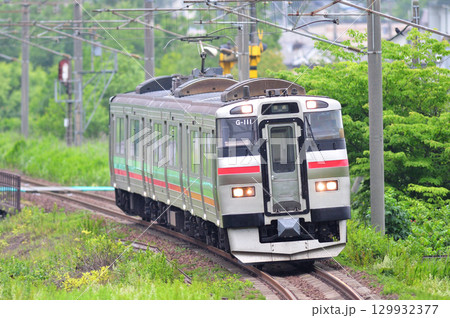 千歳線　北広島－島松　JR北海道　731系　G-111編成（札幌） 129932377