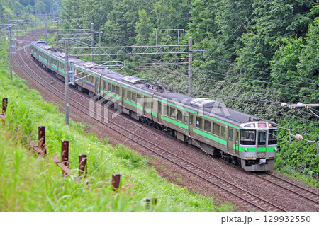 千歳線　上野幌－西の里（信）　JR北海道　721系　F-5202編成（札幌）　エアポート 129932550