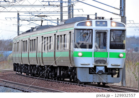 函館本線　江別－豊幌　JR北海道　721系　F-3021編成（札幌） 129932557